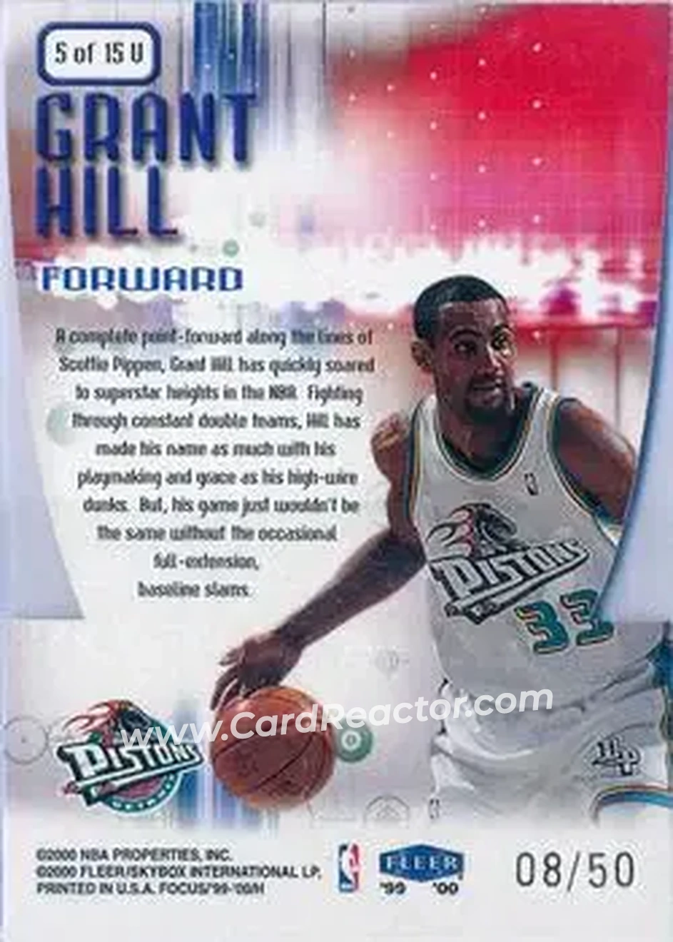 Back of Grant Hill