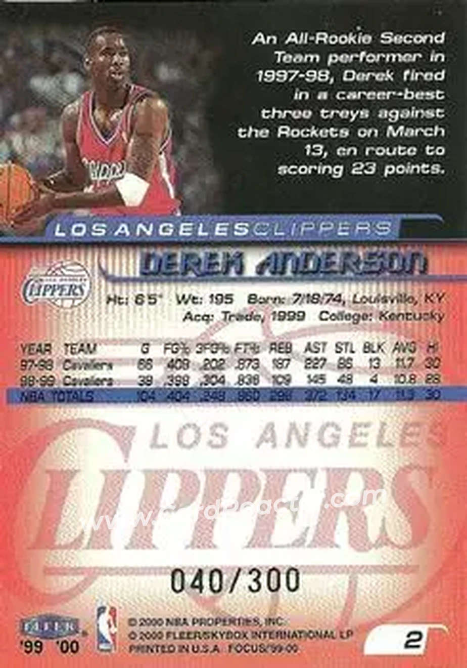 Back of Derek Anderson