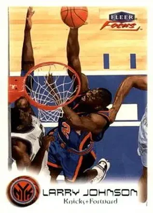 1999-00 Fleer Focus #9 Masterpiece Mania Larry Johnson