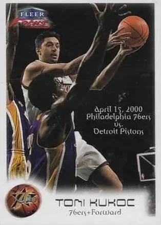 1999-00 Fleer Focus #1 Toni Kukoc Night SGA Toni Kukoc
