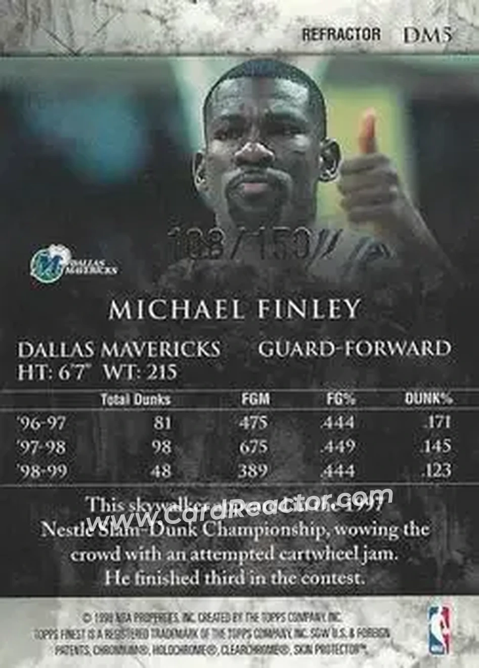 Back of Michael Finley