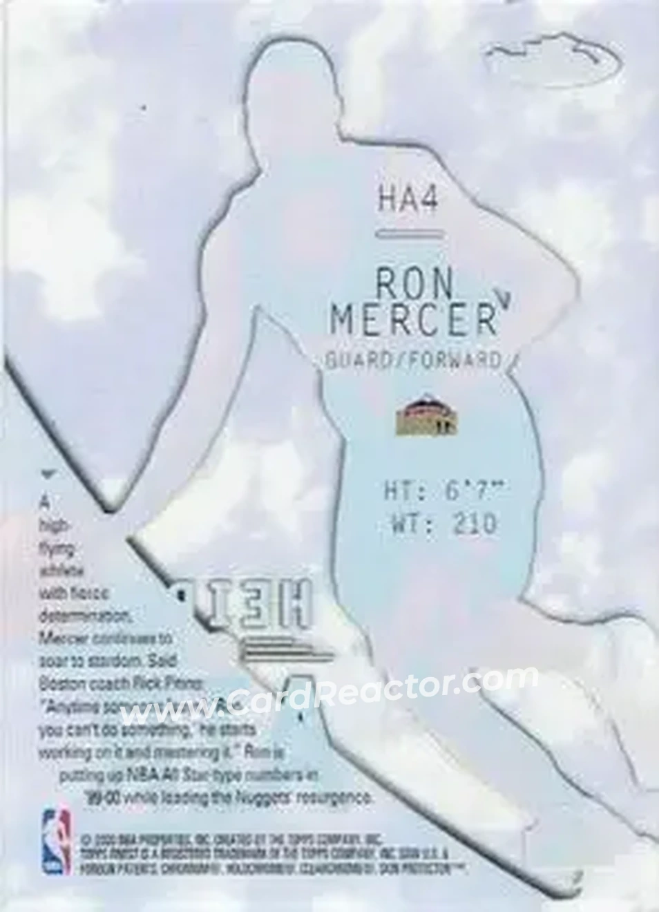 Back of Ron Mercer