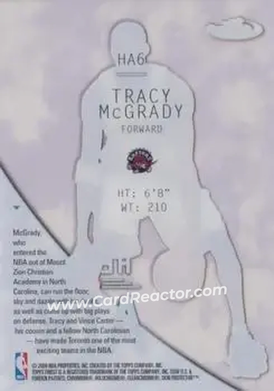 Back of Tracy McGrady