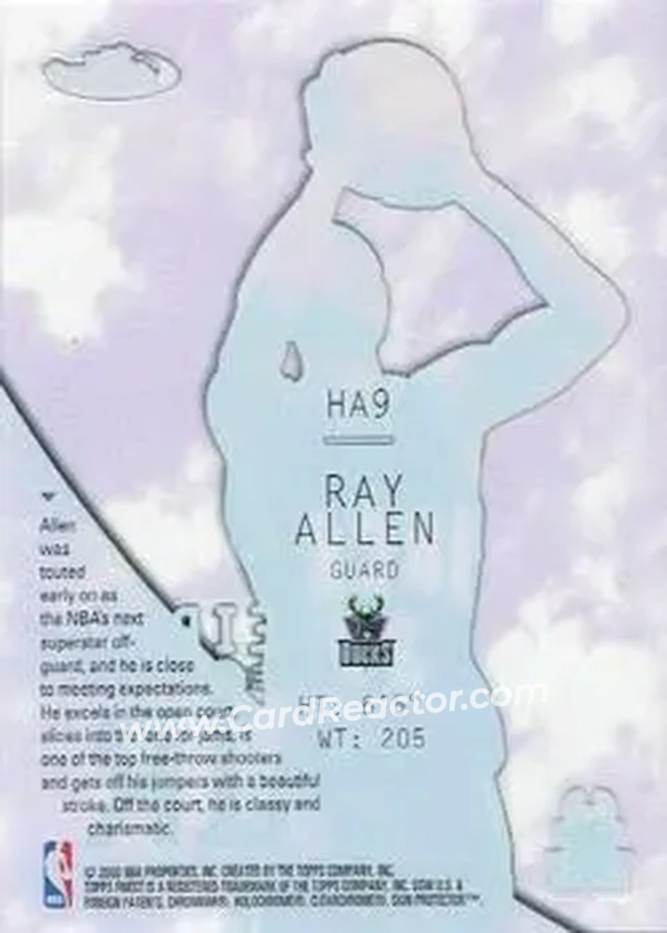 Back of Ray Allen