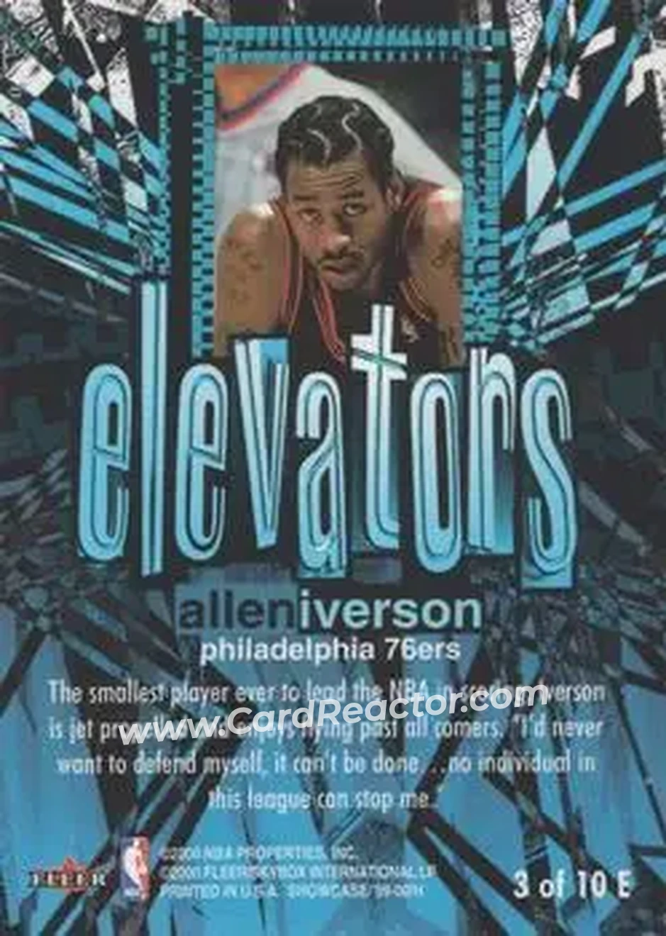 Back of Allen Iverson