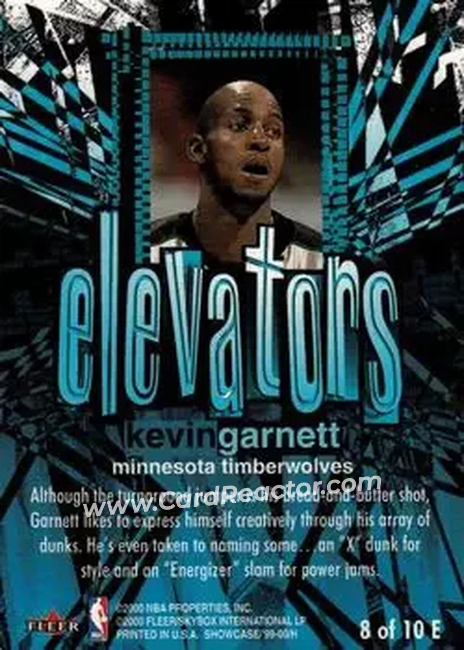 Back of Kevin Garnett