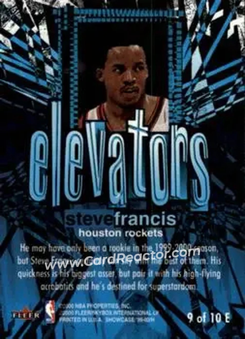 Back of Steve Francis