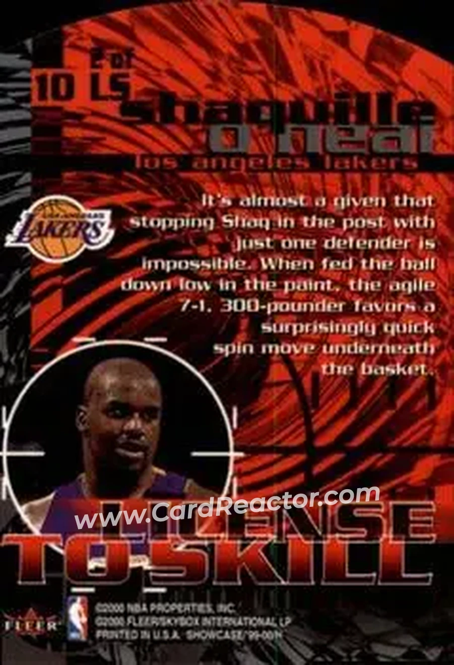 Back of Shaquille O'Neal
