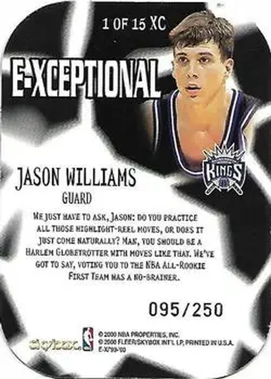 Back of Jason Williams
