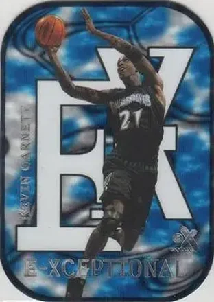1999-00 E-X #2XC E-Xceptional Blue Kevin Garnett