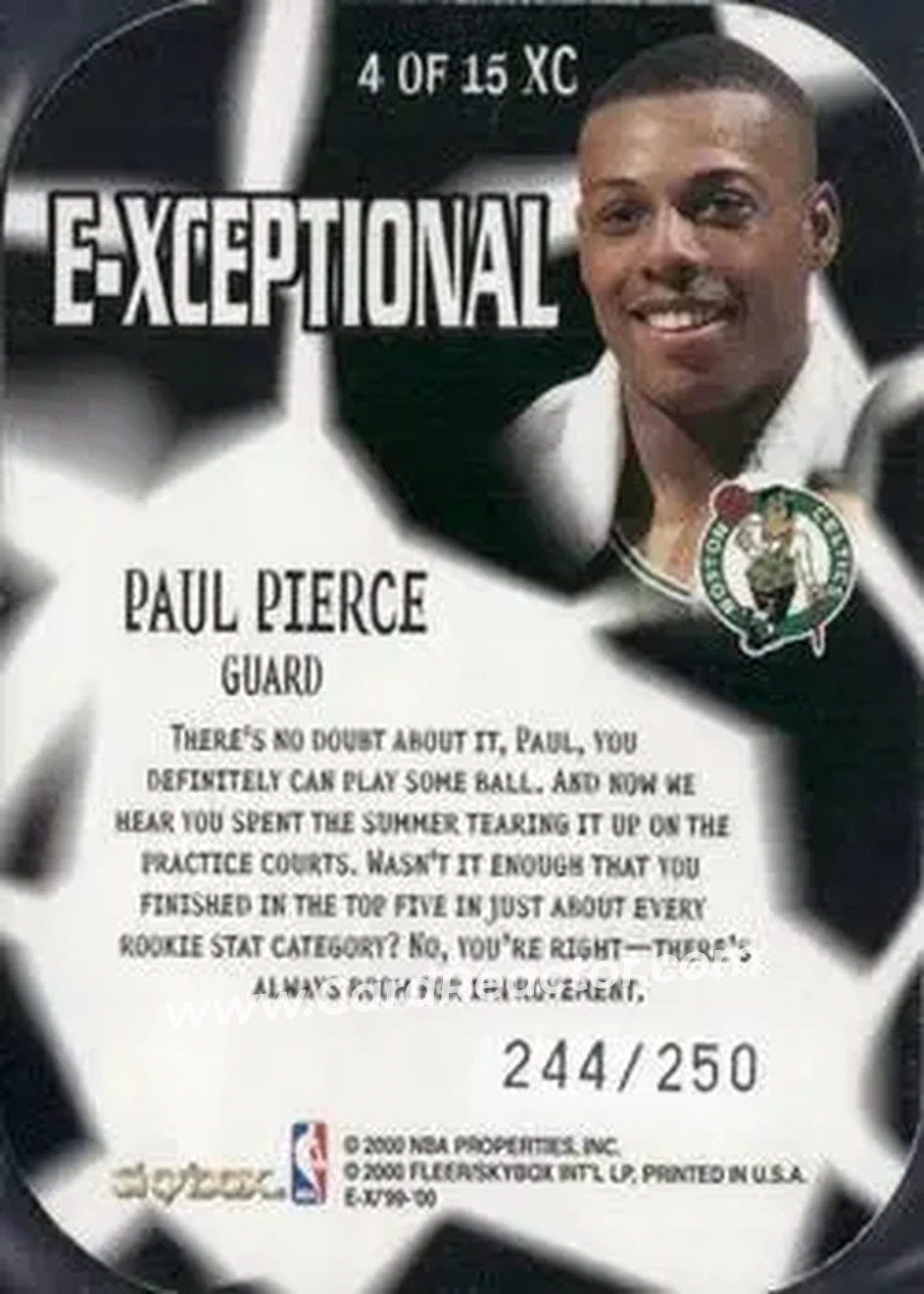 Back of Paul Pierce
