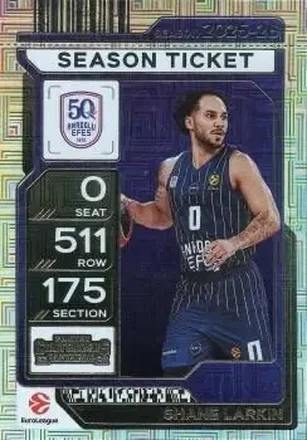 2025-26 Panini Contenders EuroLeague #1 Shane Larkin