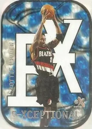 1999-00 E-X #7XC E-Xceptional Blue Scottie Pippen