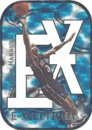 1999-00 E-X #8XC E-Xceptional Blue Stephon Marbury