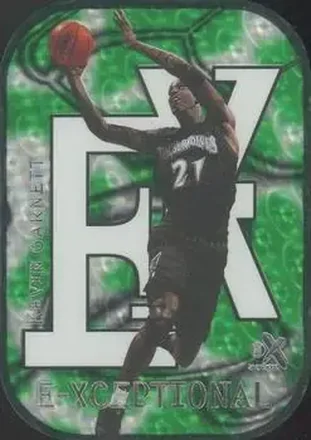 1999-00 E-X #2XC E-Xceptional Green Kevin Garnett