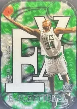 1999-00 E-X #4XC E-Xceptional Green Paul Pierce