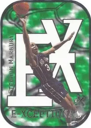 1999-00 E-X #8XC E-Xceptional Green Stephon Marbury