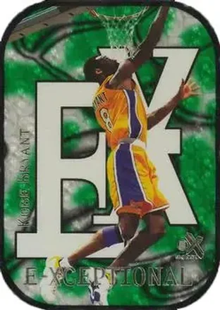 1999-00 E-X #10XC E-Xceptional Green Kobe Bryant