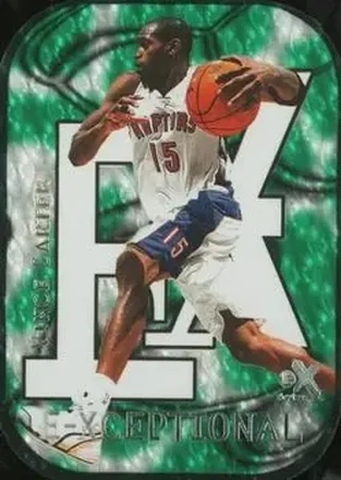 1999-00 E-X #11XC E-Xceptional Green Vince Carter