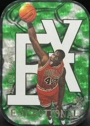 1999-00 E-X #14XC E-Xceptional Green Elton Brand