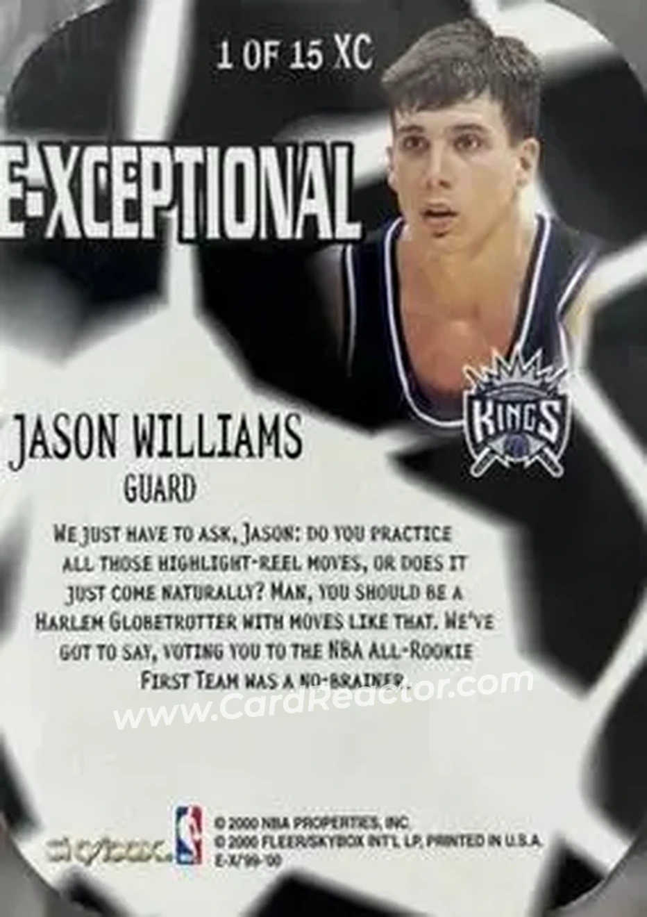 Back of Jason Williams