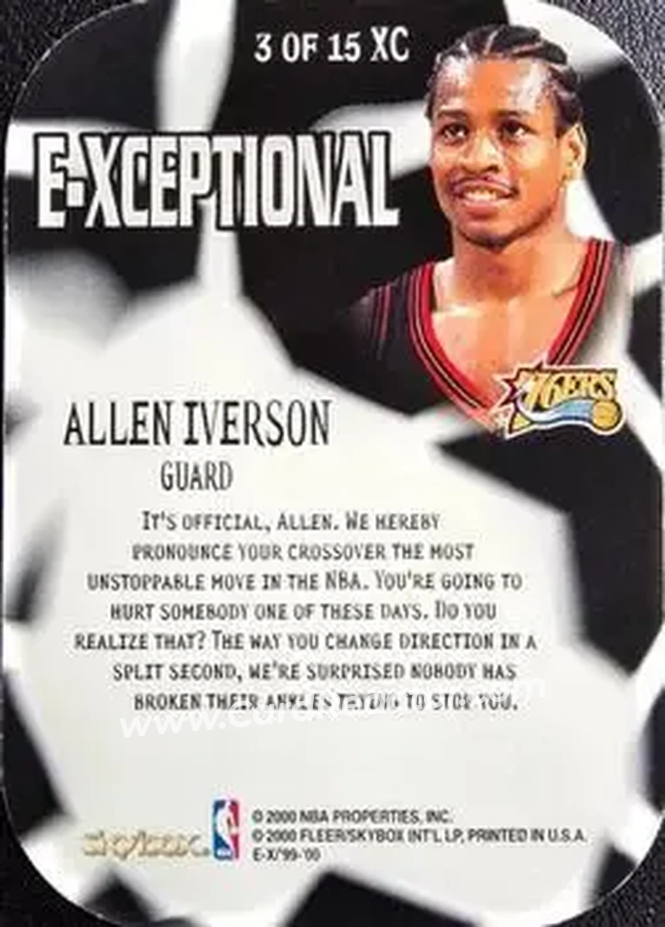 Back of Allen Iverson