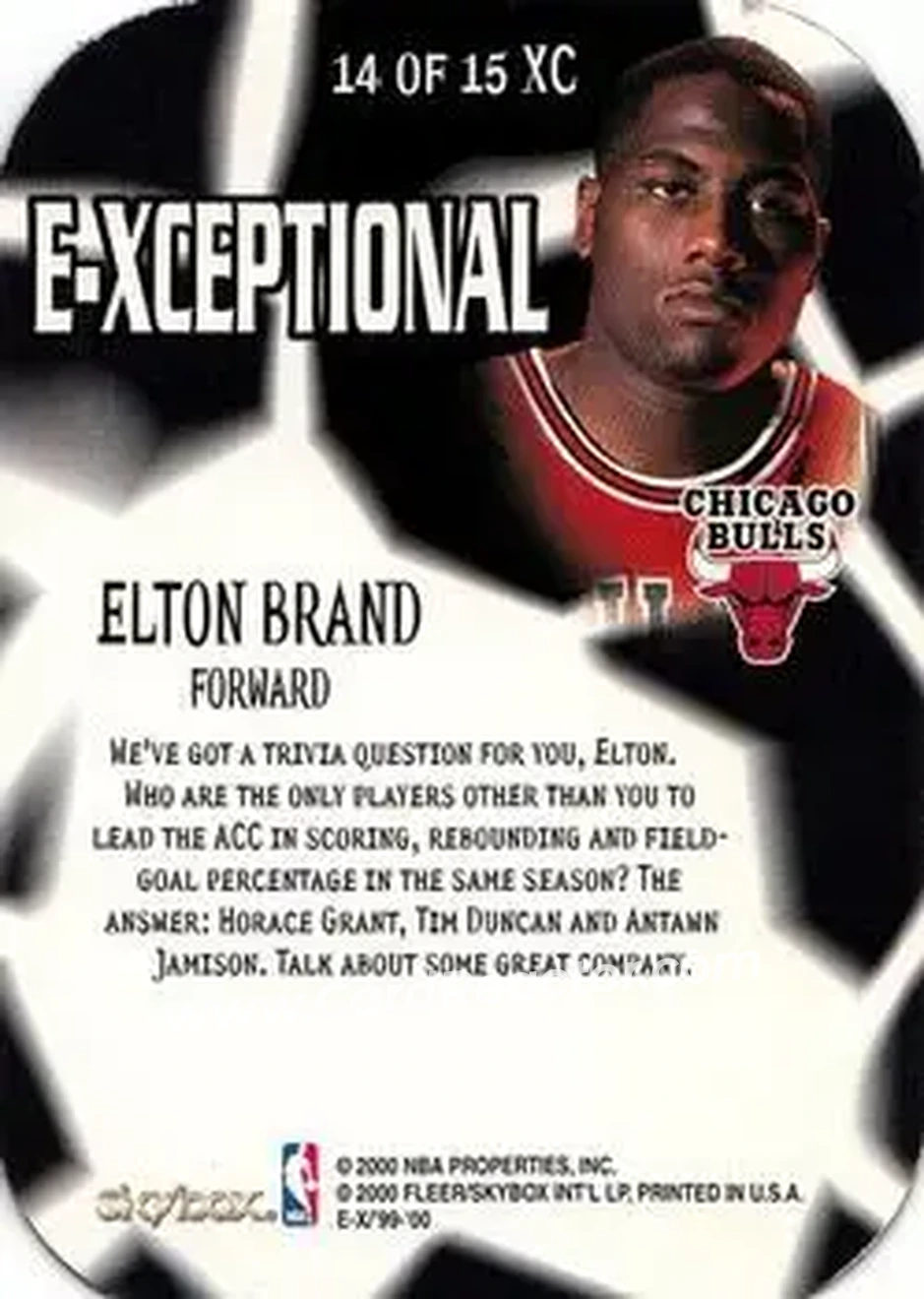 Back of Elton Brand