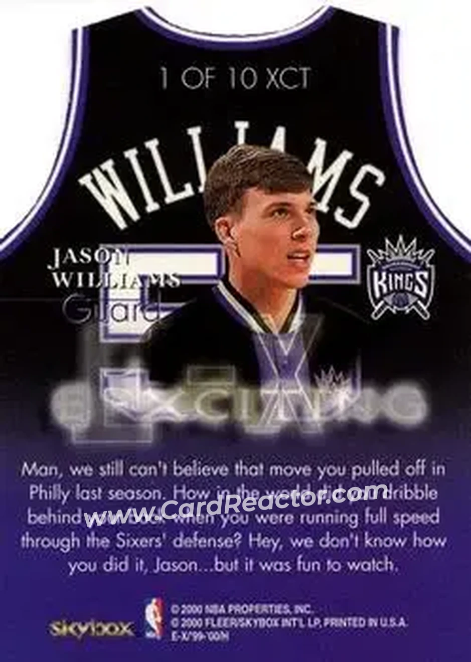 Back of Jason Williams