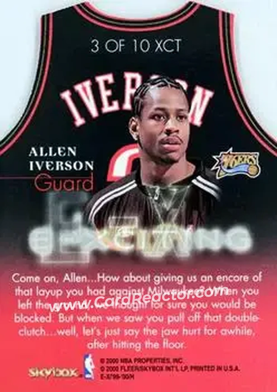 Back of Allen Iverson