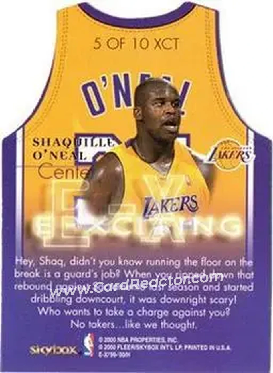 Back of Shaquille O'Neal