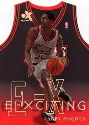 1999-00 E-X #6XCT E-Xciting Larry Hughes