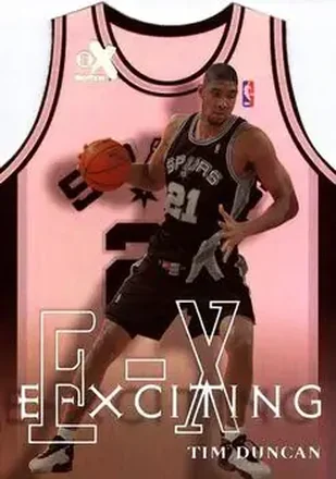 1999-00 E-X #7XCT E-Xciting Tim Duncan