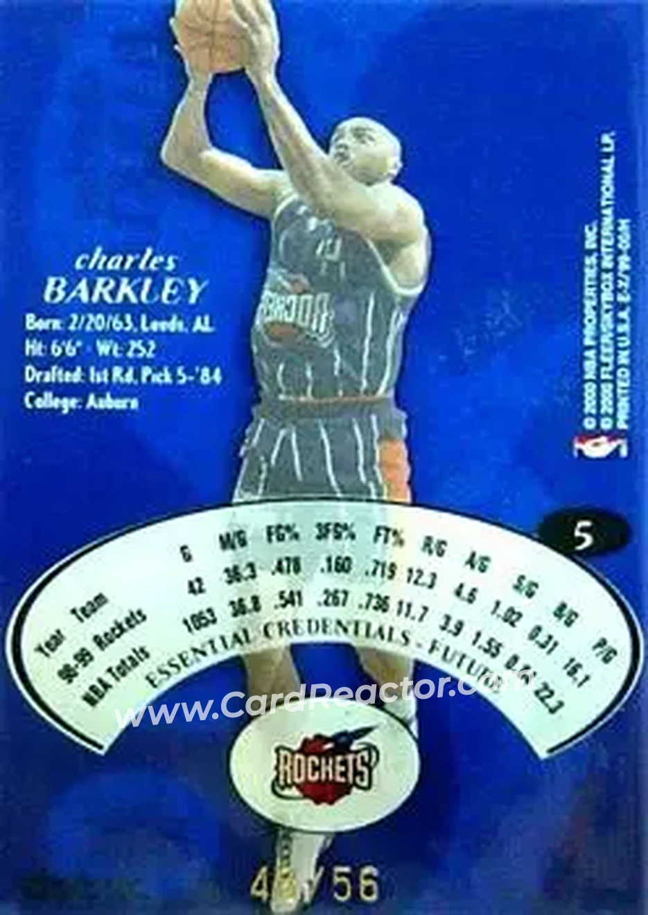 Back of Charles Barkley