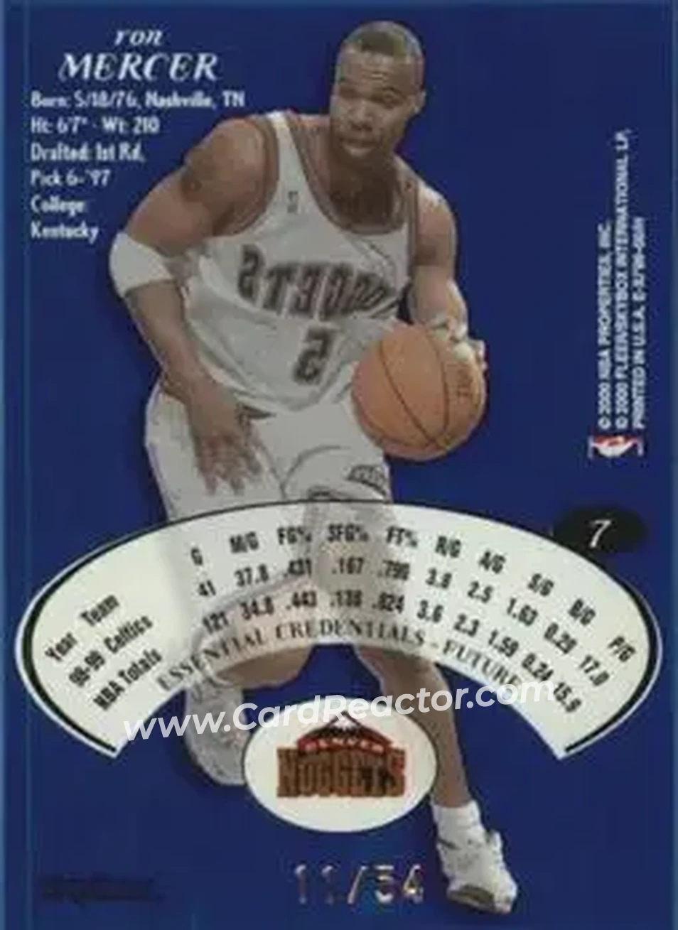Back of Ron Mercer