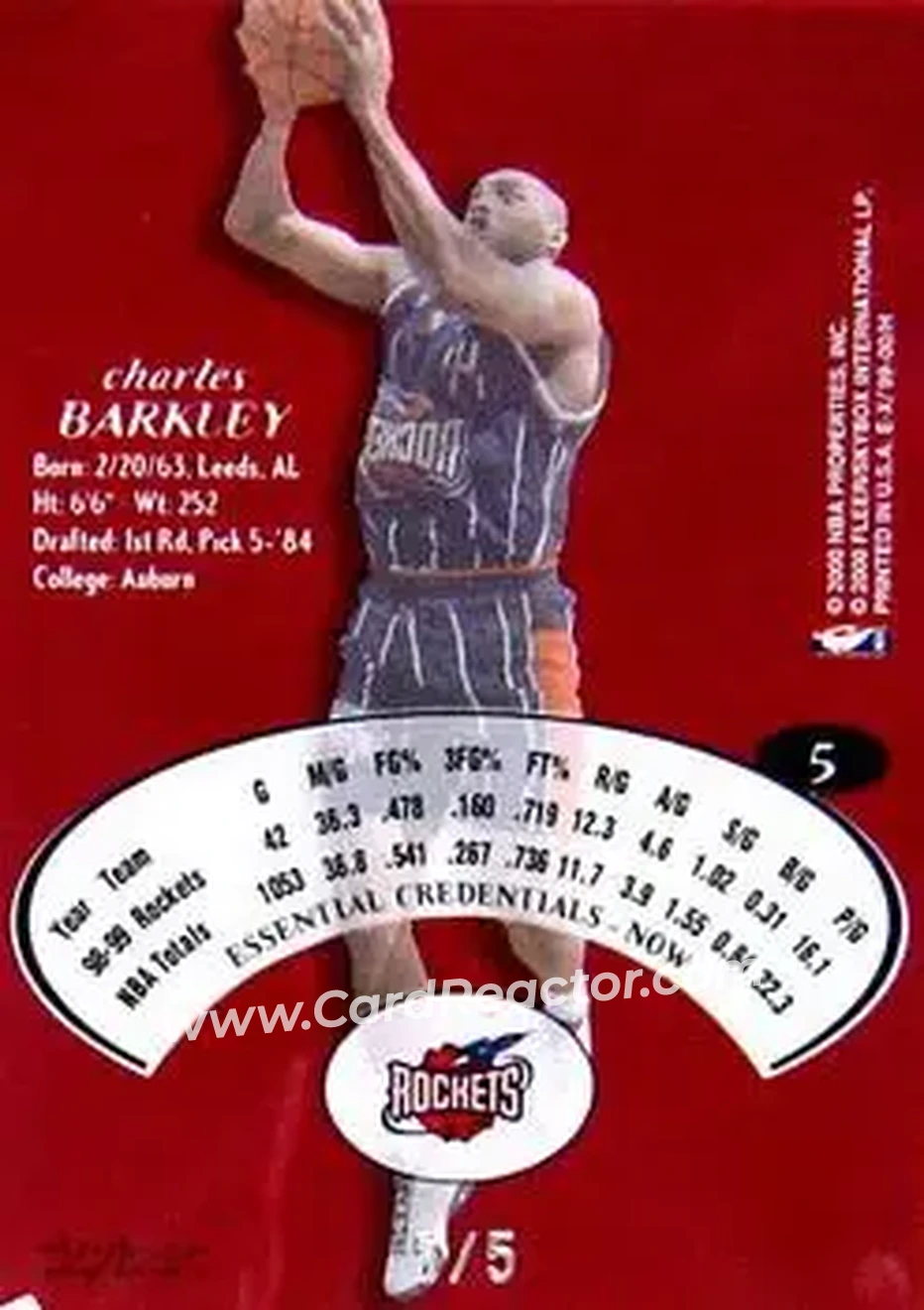 Back of Charles Barkley