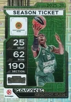 2025-26 Panini Contenders EuroLeague #2 Kendrick Nunn