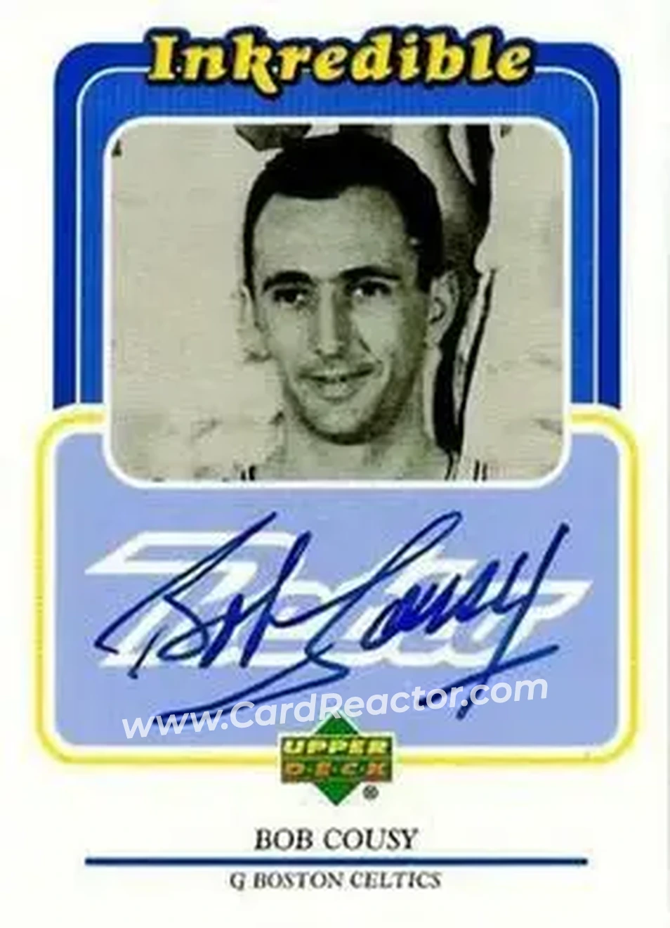 Front of Bob Cousy