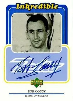 1999-00 Upper Deck Retro - Inkredible #BC - Bob Cousy - Boston Celtics - Front