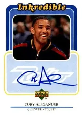 1999-00 Upper Deck Retro #CA Inkredible Cory Alexander
