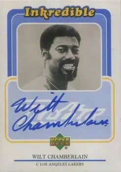 1999-00 Upper Deck Retro - Inkredible #WC - Wilt Chamberlain - Los Angeles Lakers - Front