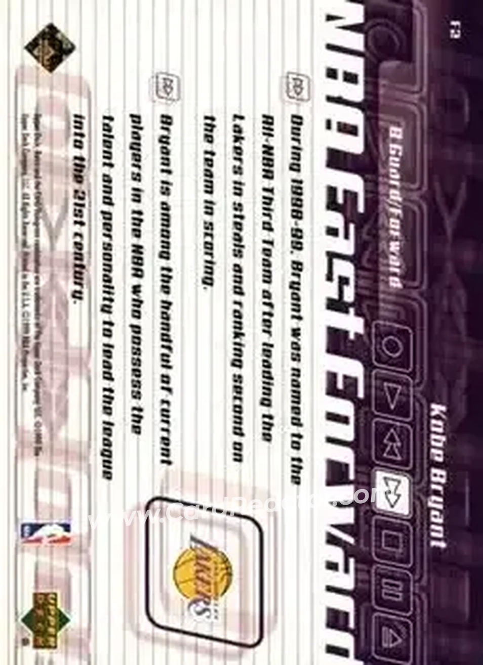 Back of Kobe Bryant