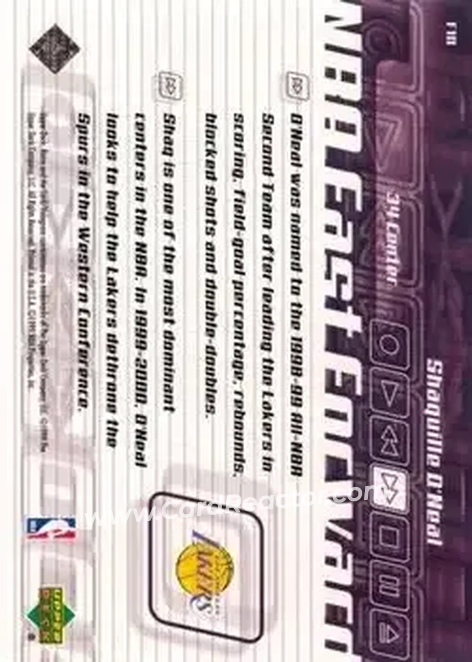 Back of Shaquille O'Neal