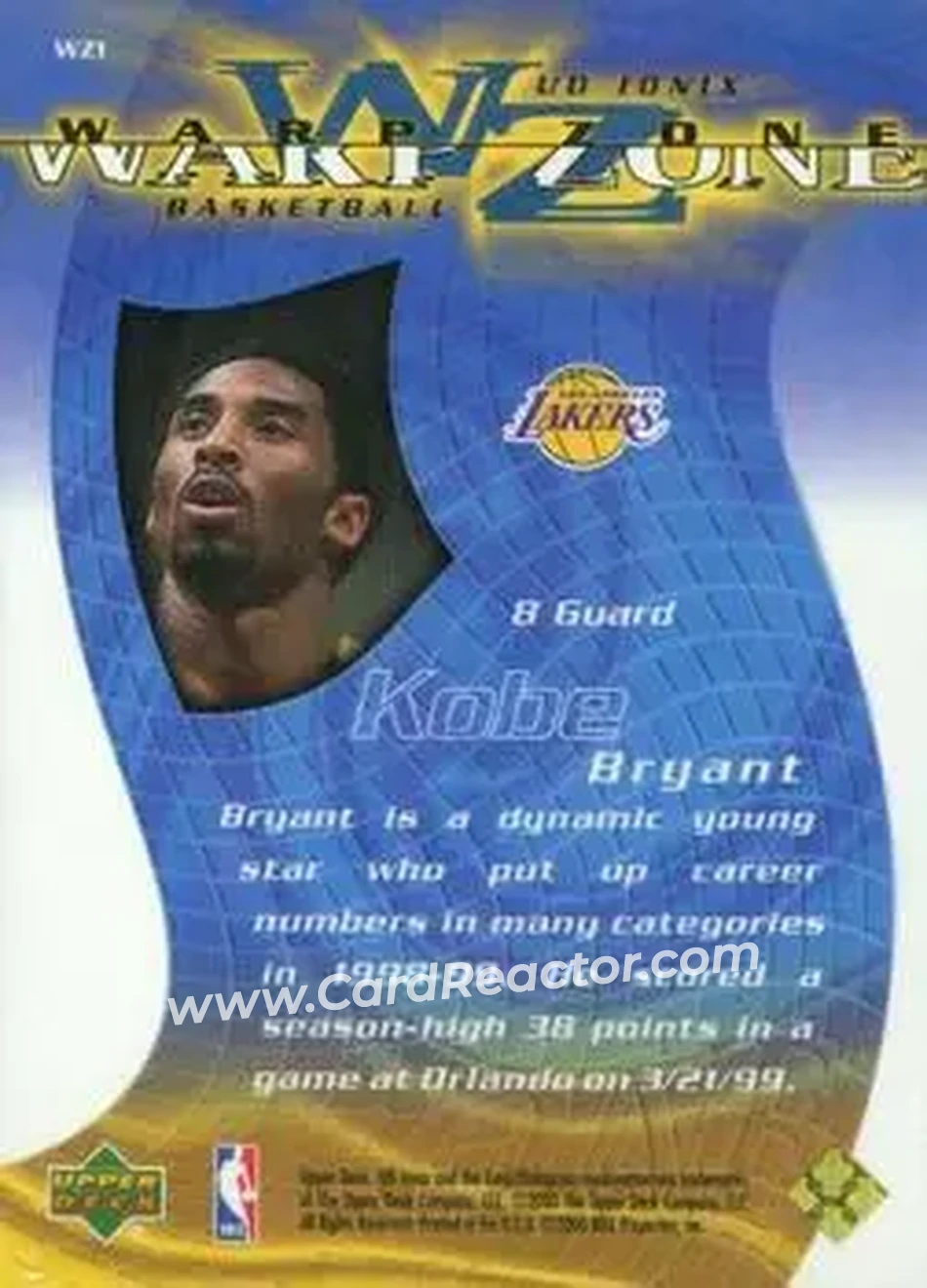 Back of Kobe Bryant