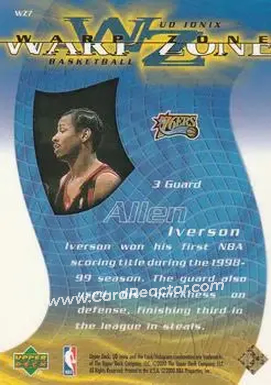 Back of Allen Iverson