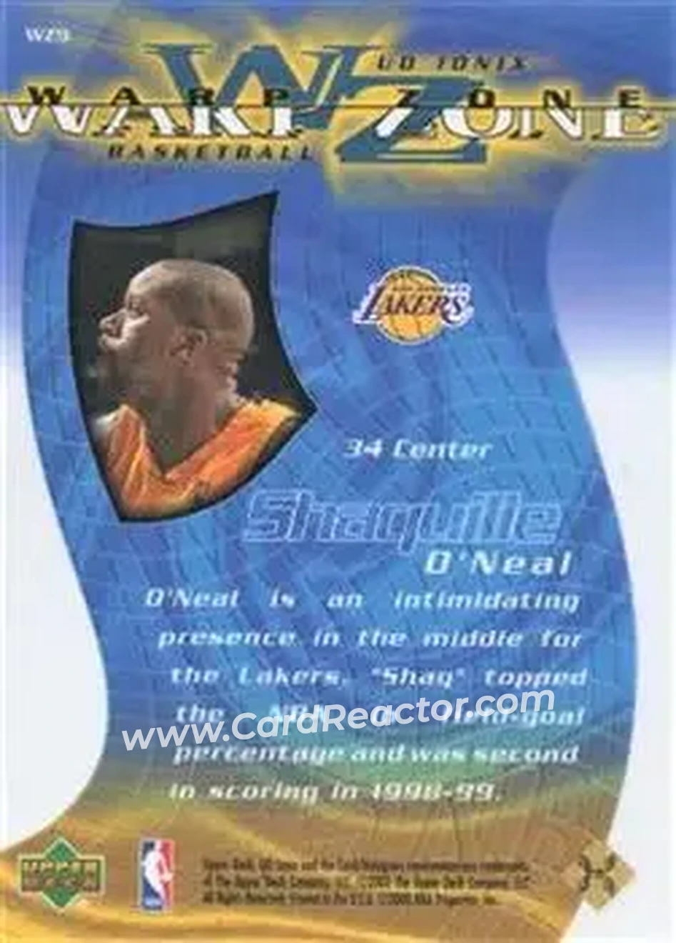 Back of Shaquille O'Neal