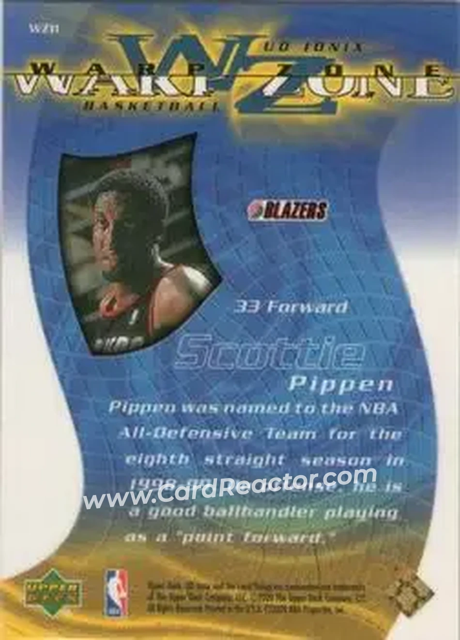 Back of Scottie Pippen