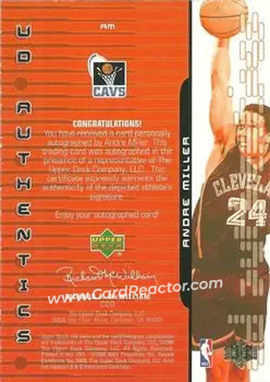 Back of Andre Miller