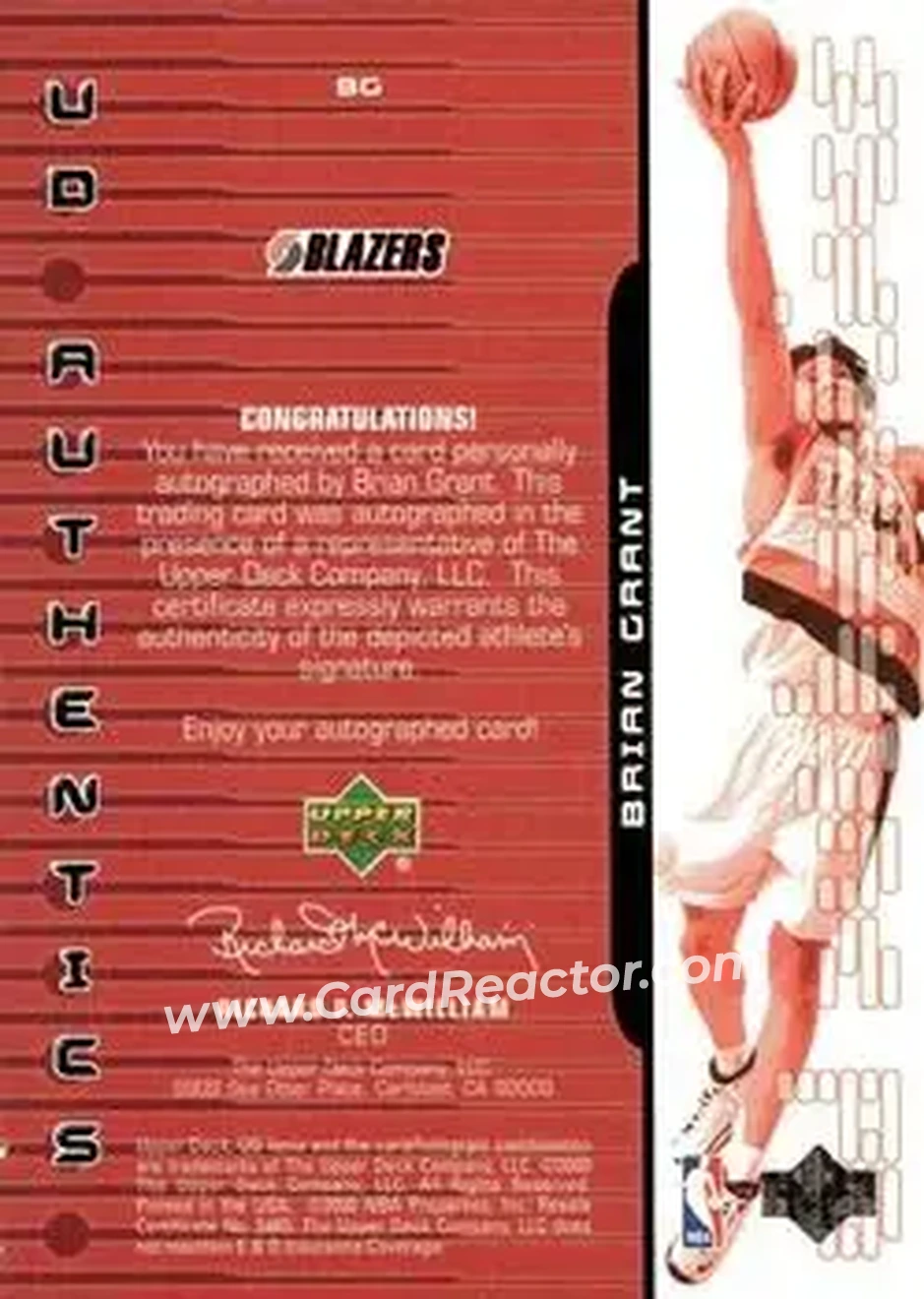 Back of Brian Grant