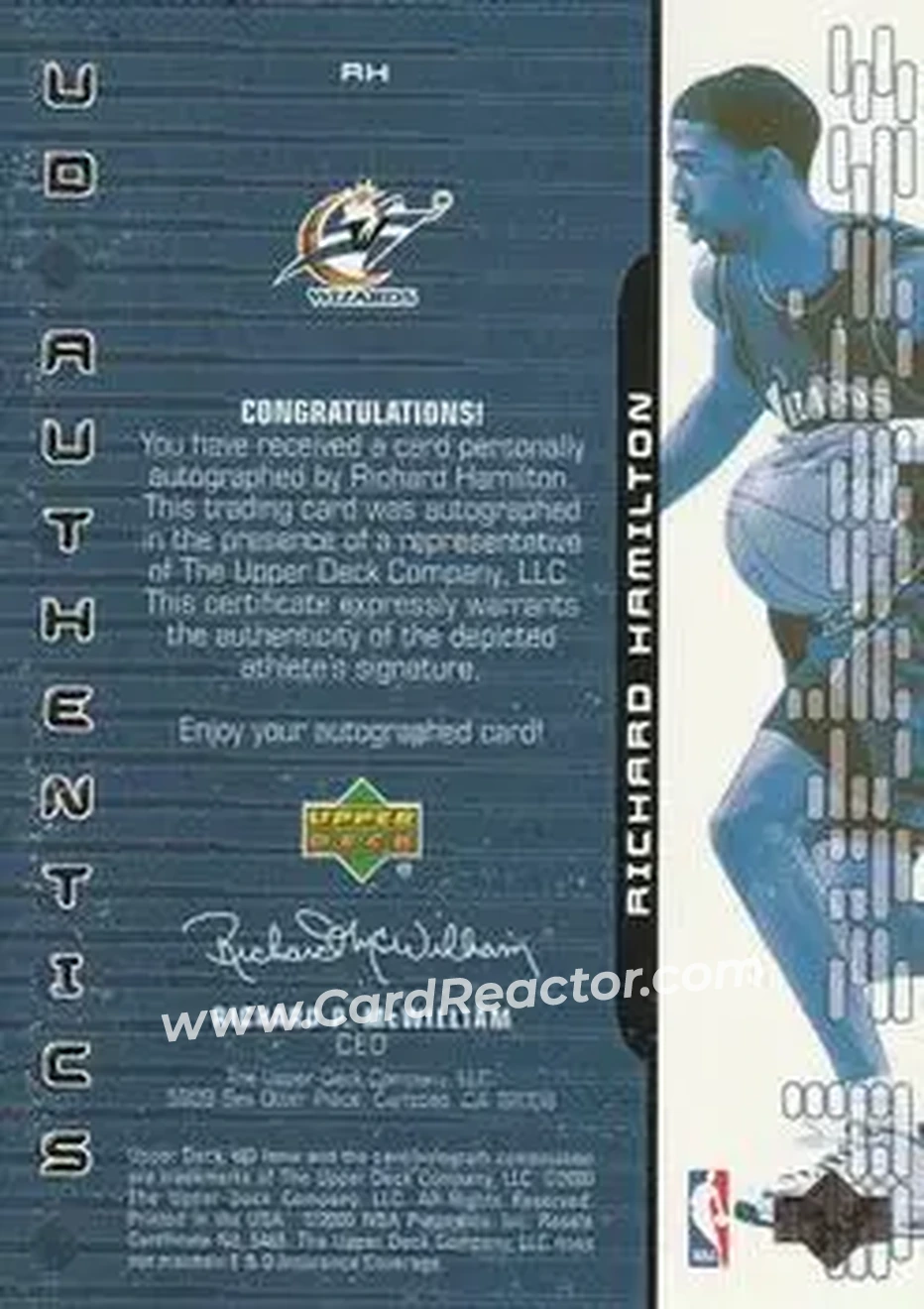 Back of Rip Hamilton