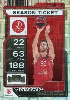2025-26 Panini Contenders EuroLeague #4 Vasilije Micić